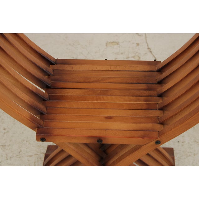 Vintage Savonarola Folding Chair For Sale - Image 11 of 18