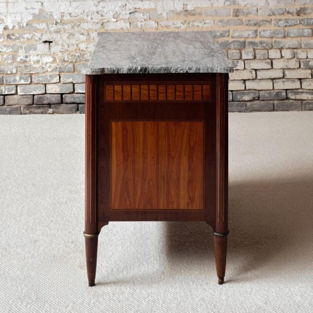 French Louis XVI Period Marble Top Commode, Circa 1770 For Sale - Image 4 of 17