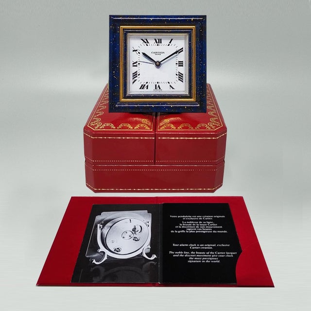 Vintage Pendulette Alarm Clock from Cartier, 1980s For Sale - Image 9 of 11