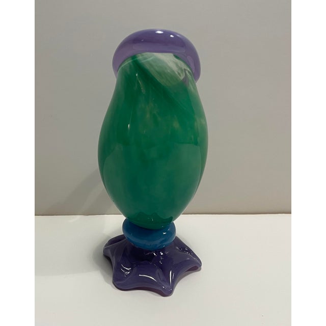Glass 1990s Art Glass Pitcher by Arien For Sale - Image 7 of 8