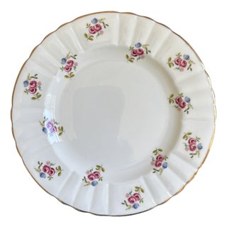 Vintage English Bone China Decorative Dessert Plate For Sale