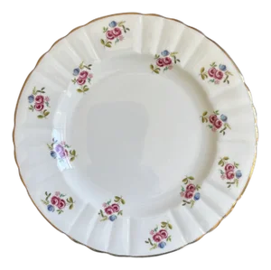 Vintage English Bone China Decorative Dessert Plate