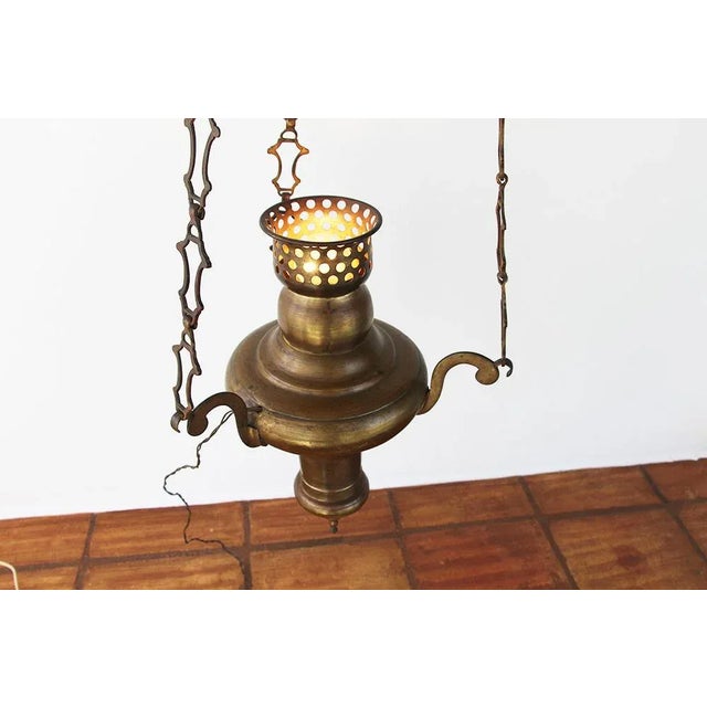 19th CenturyPortuguese Baroque Brass Chandelier For Sale - Image 12 of 13