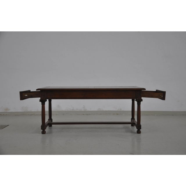 Antique Elm Console Table For Sale - Image 3 of 10