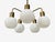 Danish Modern, Pendant Light, Brass, Opal Glass, Denmark, 1970s For Sale In New York - Image 6 of 11