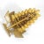 Fabulous mid century modern wood grape cluster with wood stem and leaves. These are large. In very good vintage condition....
