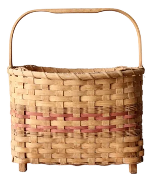 Vintage Footed American Splint Basket