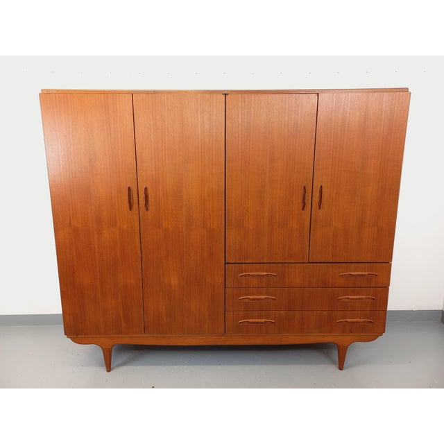 Vintage Scandinavian Teak Wardrobe, 1960s For Sale - Image 6 of 18