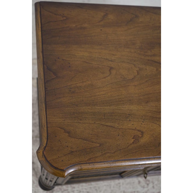 Pair of Henredon Walnut French Style Nightstands For Sale - Image 15 of 18