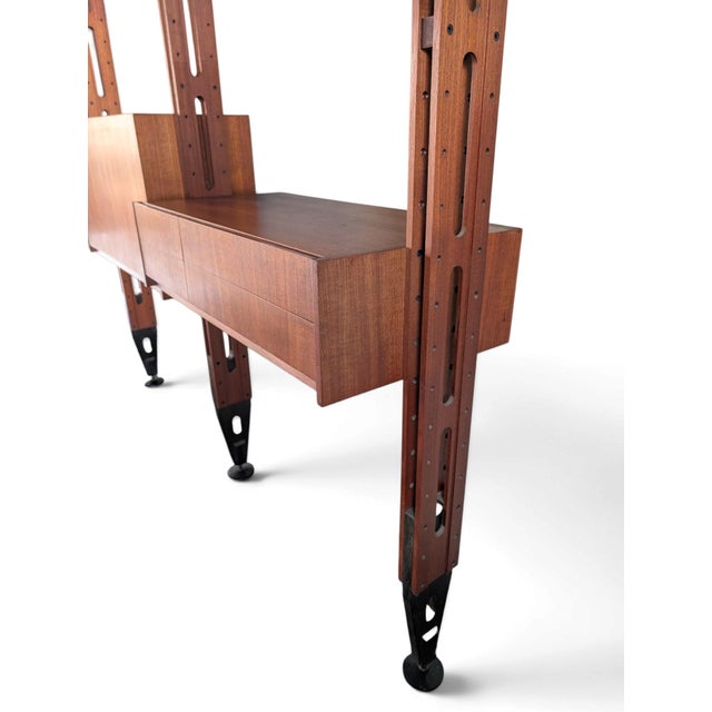 Franco Albini Italian Swedish Wall Unit attributed to Franco Albini, 1960s For Sale - Image 4 of 14