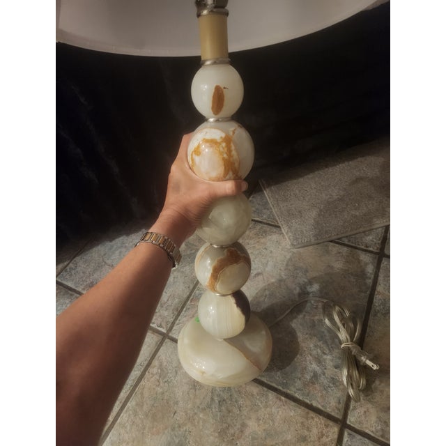 Vintage Pakistan Multi-Banded Green Onyx - Set of 3 For Sale In Palm Springs - Image 6 of 6