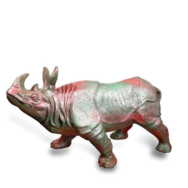 Dimensions: 52 x 25 x 27 cm (h) Bronze with multicolored patina A “Riconoceronte” that reimagines its form, transforming...