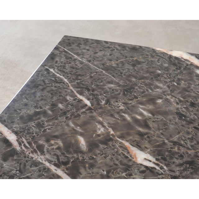 Camerich Element Marble and Steel Coffee Cocktail Table 4 Ft For Sale - Image 9 of 18
