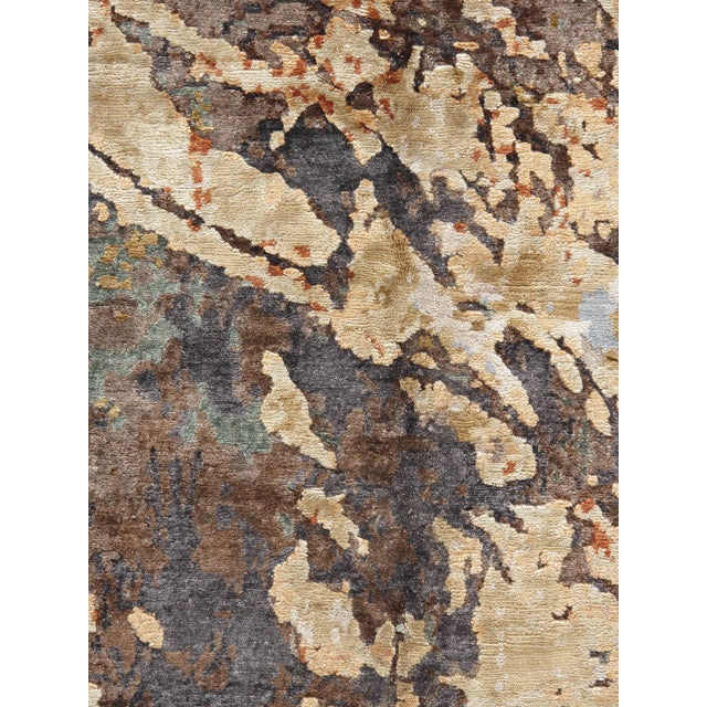 Contemporary Contemporary Silky Style Hand Woven Rug 7'10 X 9'9 For Sale - Image 3 of 6