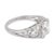 1930s 1930s Art Deco Gia 1.52 Carat Old Mine Cut Diamond Platinum Filagree Engagement Ring, , Size 5.5 For Sale - Image 5 of 7