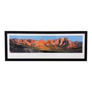 Kolob Canyons Zion National Park Panoramic Print, Framed For Sale