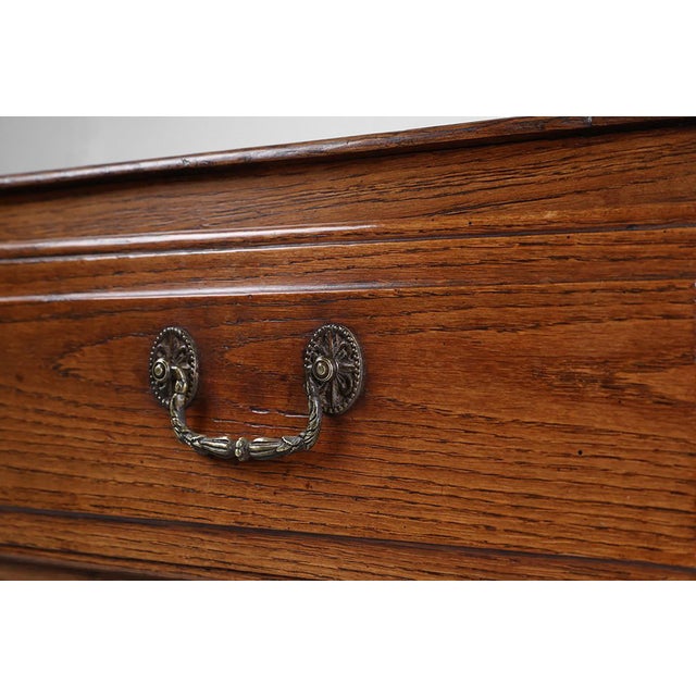 French Rustic Chest of 3 Drawers in Oak, 1850s For Sale - Image 15 of 16
