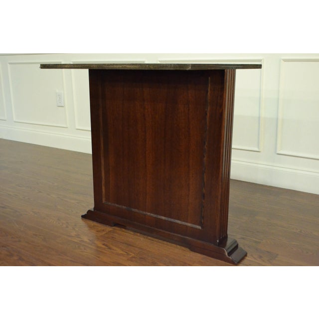 Brown Large Mahogany Rectangular Conference Table by Leighton Hall Made-To-Order For Sale - Image 8 of 8