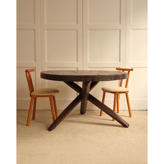 Vintage Wooden Table, Netherlands, 1950s For Sale - Image 4 of 10
