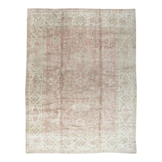 Galerie Shabab Collection Early 20th Century European Oushak Large Carpet For Sale