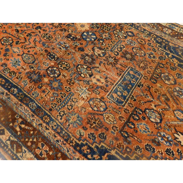 Antique Hand Knotted Persian Rug. 3'7"x 5'7" For Sale In Los Angeles - Image 6 of 10