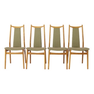 Mid-Century Modern German Casala Wooden Dining Chairs, 1960s, Set of 4 For Sale
