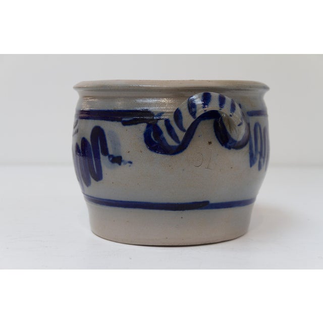 19th Century German Stoneware Five Liter Crock, 1890s For Sale - Image 5 of 11