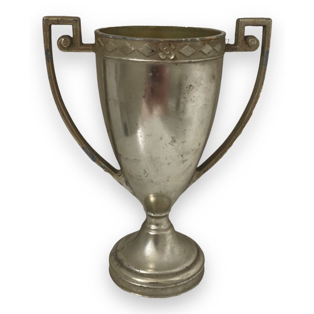 Vintage 1960s Silver Trophy Vases - Set of 4 For Sale - Image 4 of 5