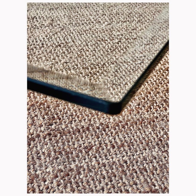 Vintage Coffee Table in Metal with Glass Top, 1980s For Sale - Image 9 of 12