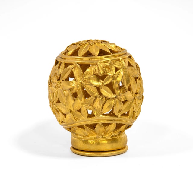 Gilt Bronze Night Light by Robert Goossens, 1970s For Sale - Image 3 of 10