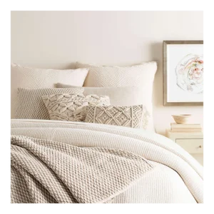Pine Cone Hill by Annie Selke Hoyt Alabaster Coverlet, Full/Queen