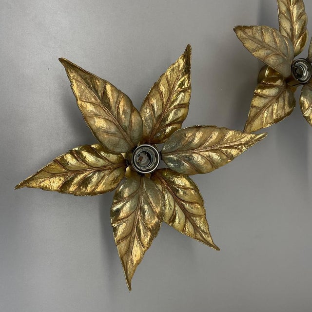 Brutalist Brutalist Brass and Metal Wall Light from Willy Daro, 1970s, Set of 2 For Sale - Image 3 of 18
