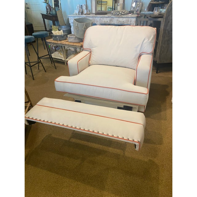 Transitional Sherrill Furniture Motorized Reclining Lounge Chair For Sale - Image 3 of 12