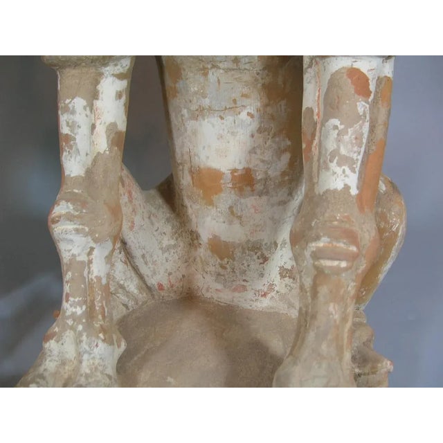 15th Century & Earlier Tang Dynasty Terra Cotta Earth Spirit Sculptures - a Pair For Sale - Image 5 of 11