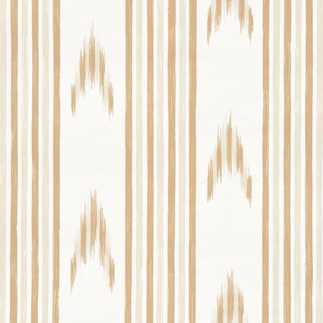 Screen printed by hand, this unique wallpaper has subtle striations and tonal variations that create extraordinary depth...