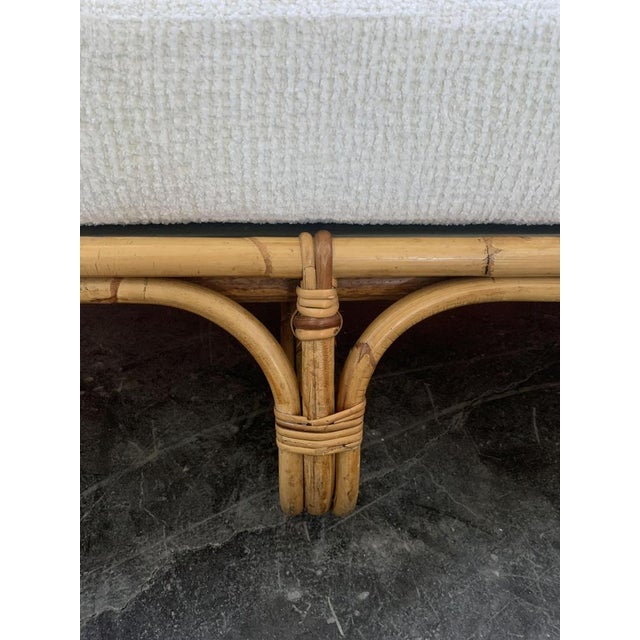 Mid-Century Italian Rattan and Bamboo Sofa, 1960s For Sale - Image 9 of 14