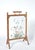 Antique Victorian Hand-Painted Flowers Glass Fire Screen, 1890s For Sale - Image 4 of 15