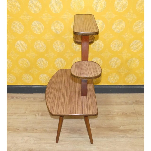 Flower Etagere in Teak Style Forrmica, 1960s For Sale - Image 6 of 9