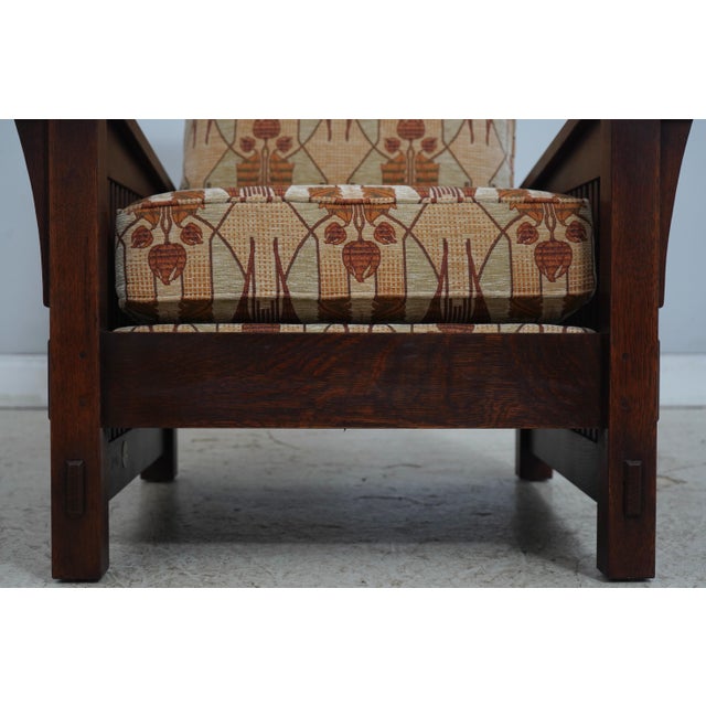 Stickley Mission Oak Reclining Morris Chair For Sale - Image 10 of 18
