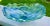 Murano Murano Green and Blue Scalloped Large Glass Statement Bowl For Sale - Image 4 of 10