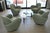 Michael Wolk “Miami” Swivel Lounge Chairs — Set of Four, 1998 For Sale - Image 15 of 18
