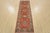 Farmhouse Kazak Runner 2’7” X 7’7” Red Wool Tribal Hand-Knotted Oriental Rug For Sale - Image 3 of 12