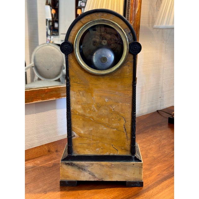 19th Century French Mantel Clock With Zodiac Dial and Reading Figure For Sale - Image 9 of 11