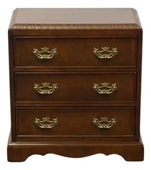 Altavista Lane Earl's Court Collection Bird's Eye Maple & Mahogany Traditional Style 21" Chairside Chest / End Table 6373-14
