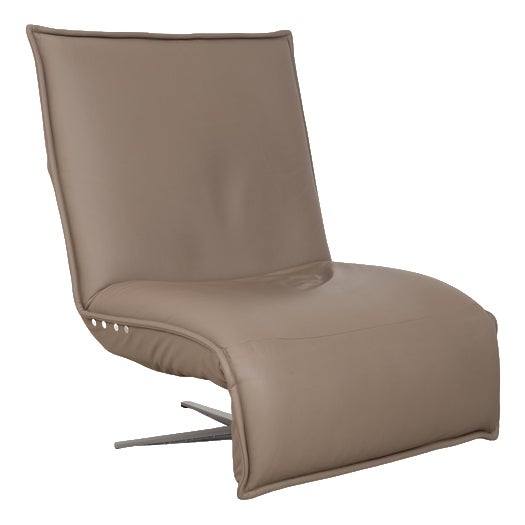 Beige Leather Epos Armchair with Electric Function from Koinor For Sale