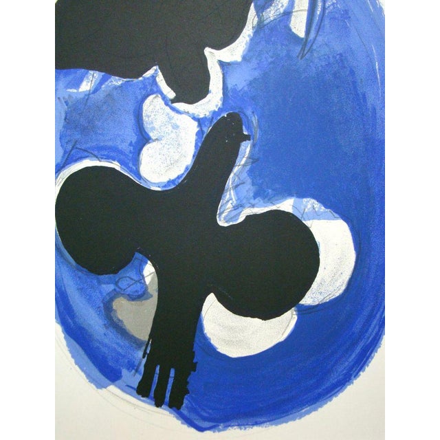 Georges Braque, Two Birds on a Blue Background, 1955, Original Lithograph For Sale - Image 9 of 13