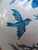 Blue Large Mid-20th Century Cloisonné Enamel Vase with Birds and Peonies, China, 1950s For Sale - Image 8 of 13