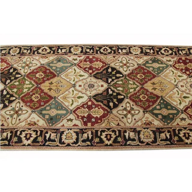 Textile Handwoven Vegetable-Dyed Persian Bakhtiari Runner Rug 3'0" X 13'5" For Sale - Image 7 of 11