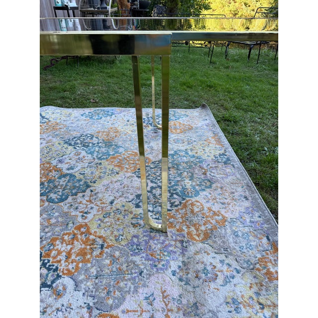 1970s Hollywood Regency Smoked Glass Dining Room Table and Chairs For Sale - Image 12 of 12