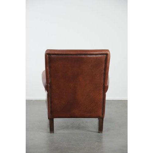 Club Chair in Cowhide Leather For Sale - Image 4 of 16